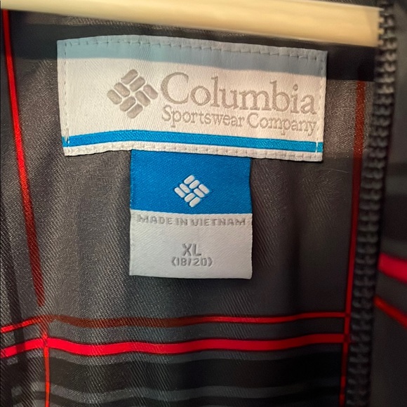 Columbia Gray and Red Plaid Jacket - Picture 3 of 4